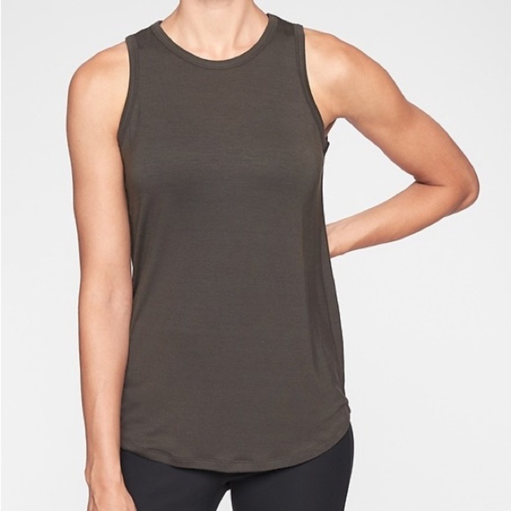 Athleta Dark Gray Cloudlight Relaxed Tank